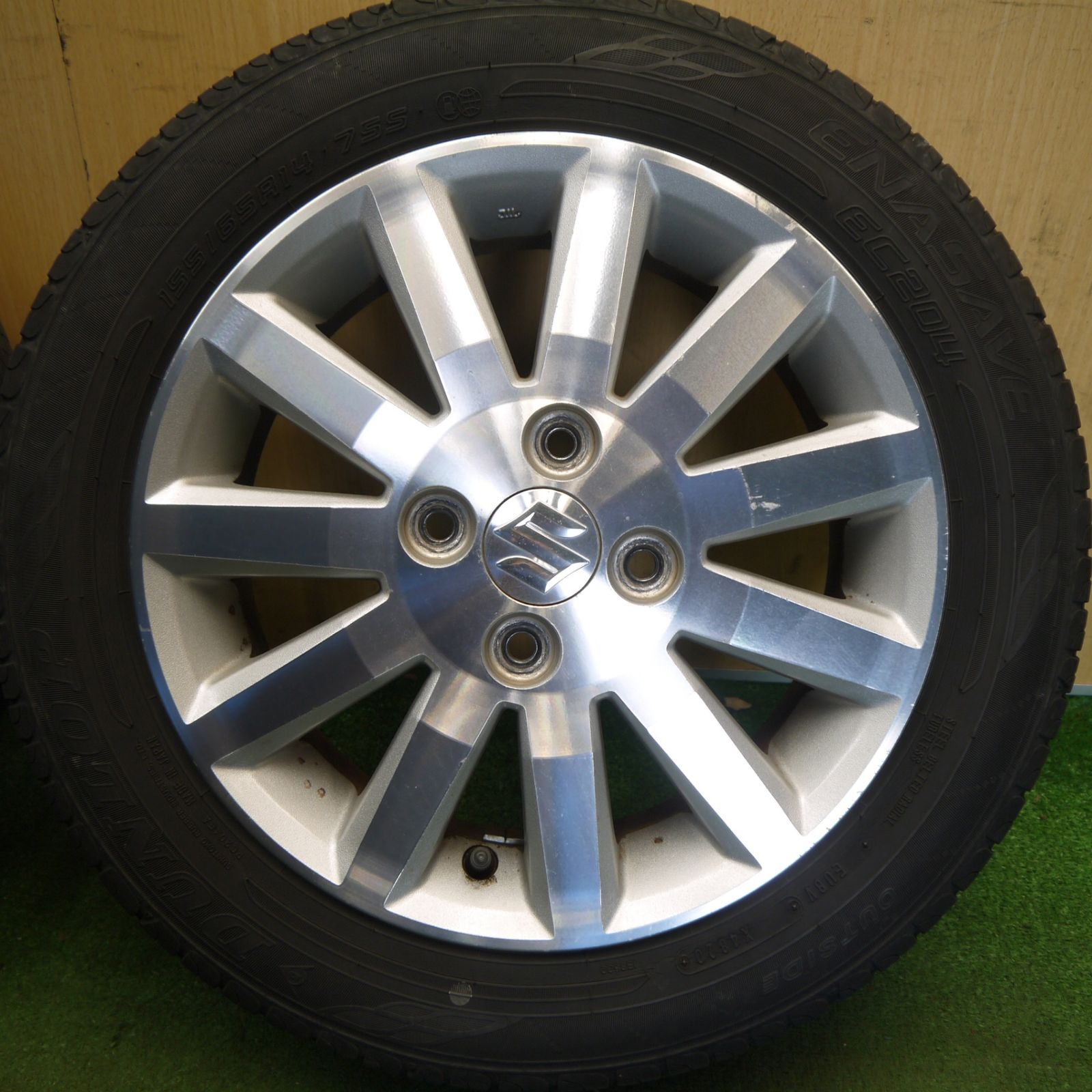 4本価格◎スズキ ワゴンR 純正 155/65R14 ダンロップ エナセーブ EC204