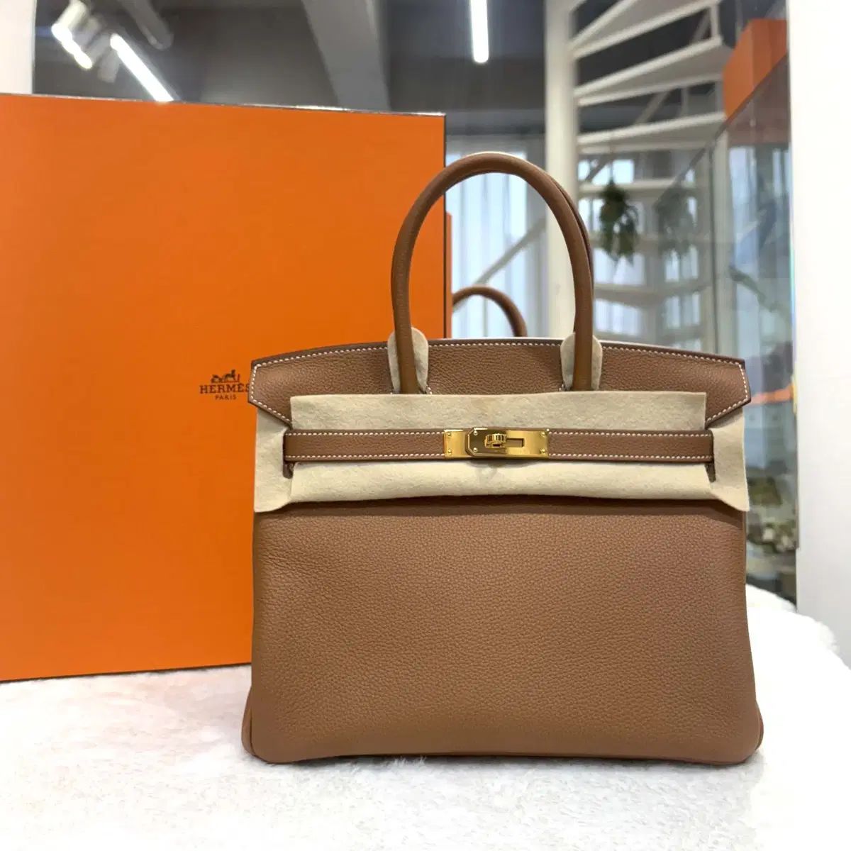 エルメス バーキン30 トゴ GOLDゴールド W刻印 -W00230