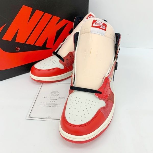 NIKE ナイキ AIR JORDAN 1 RETRO HIGH OG SP Next Chapter スパイダーマン スニーカー DV1748-601 メンズ 28cm レッド 靴 DF19521■