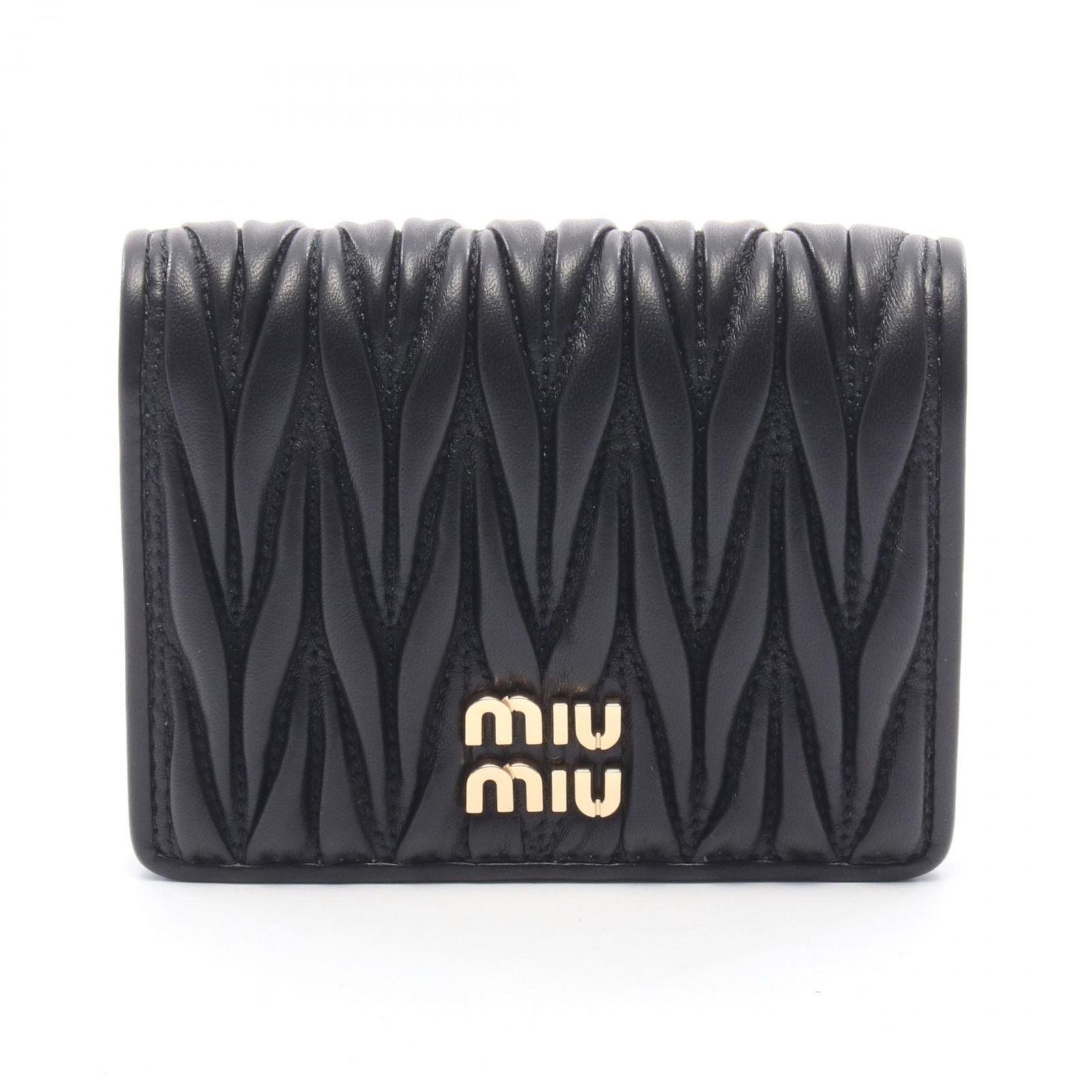 ミュウ ミュウ Miu Miu 二つ折り財布 MATELASSE'MIU 5MV204AFPPF0002 レザー 二つ折財布 レディース 新品