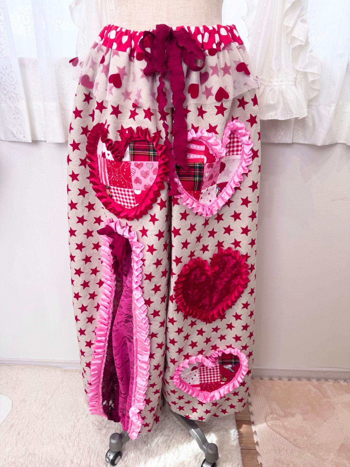 パッチワークハートフリルレースピエロパンツ 14,256円