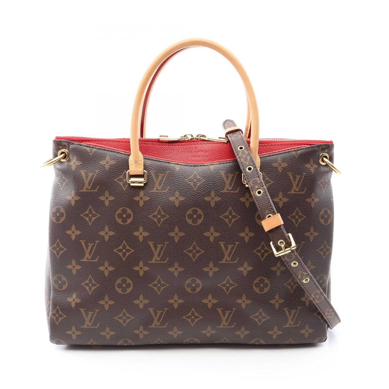 ルイ・ヴィトン LOUIS VUITTON ハンドバッグ パラス 2WAY M41175 スリーズ PVCコーティングキャンバス レザー パラス レディース Used B