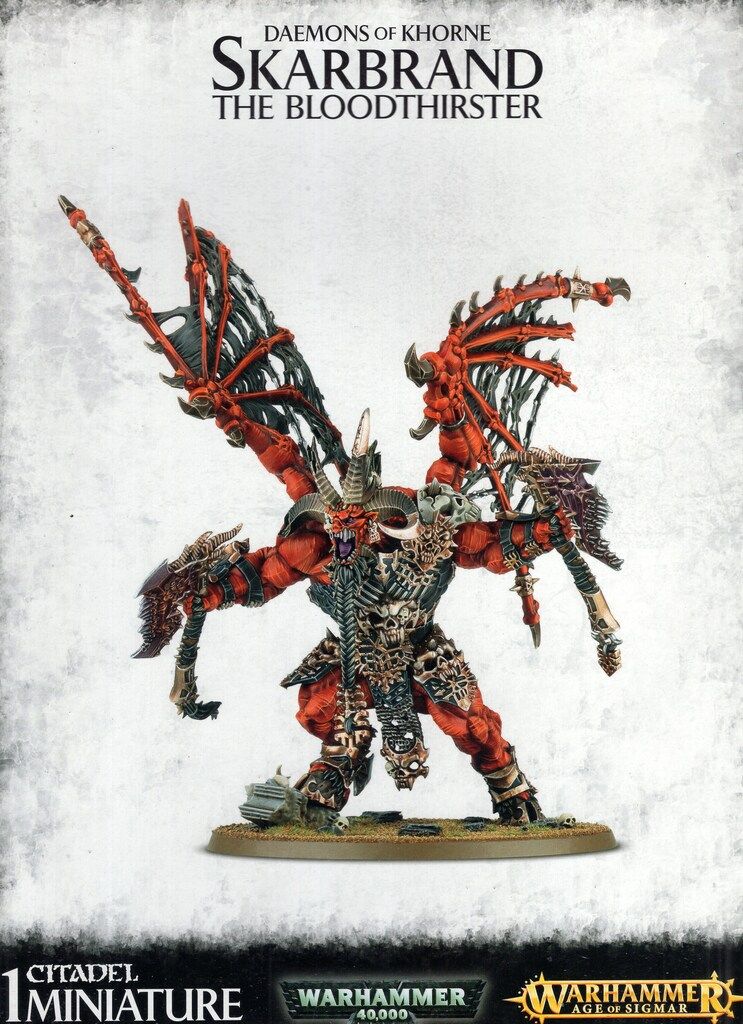 《未開封》 GAMESWORKSHOP WARHAMMER Age of Sigmar Deamons of Khorne Skarbrand Bloodthirster スカーブランド ブラッドサースター