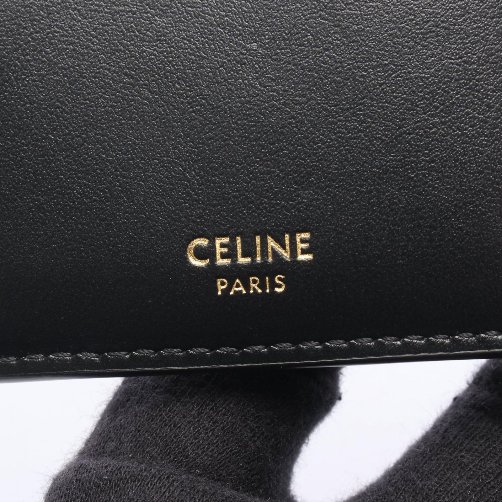 セリーヌ CELINE 三つ折り財布 ファイン ストラップウォレット ニノ