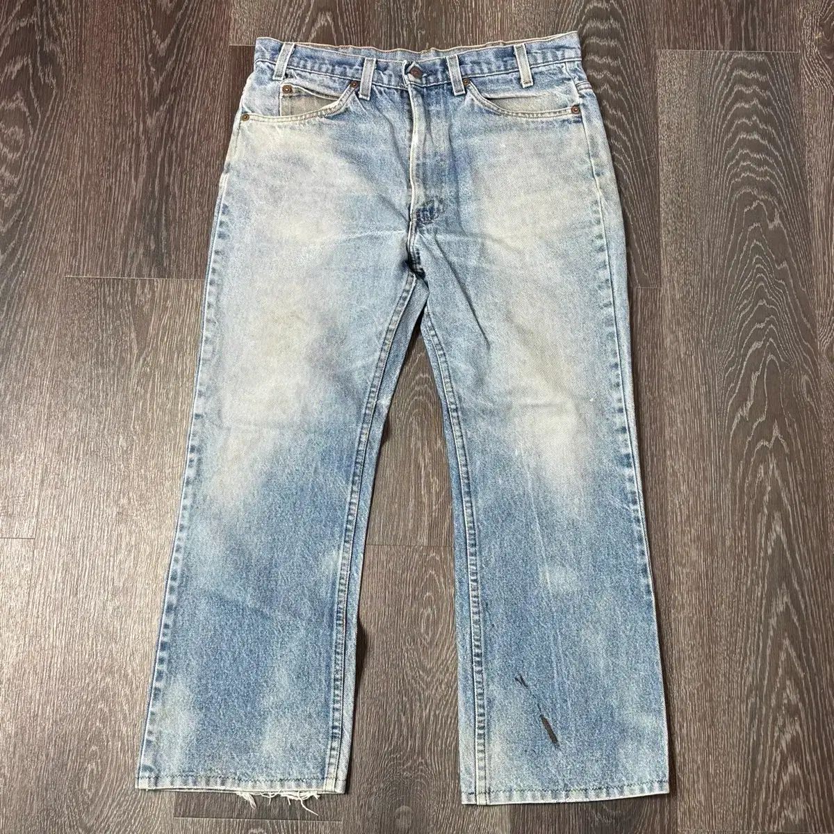 34/30 USA 80s LEVI'S リーバイス 517 オレンジタブ インディゴ ライトブルー
