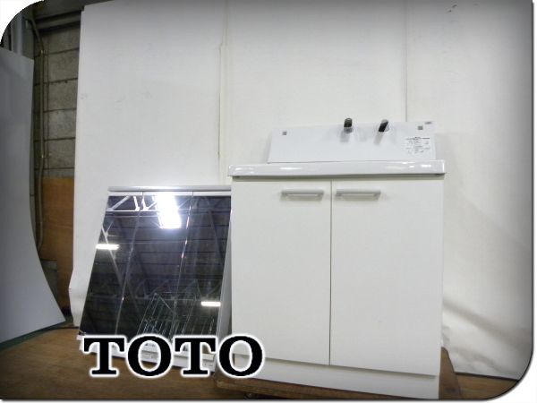 ■展示品■未使用品■TOTO■KZシリーズ■W75■三面鏡/ドレッサー/ミラーキャビネット■洗面化粧台■18万■ymm4704k 46,140円
