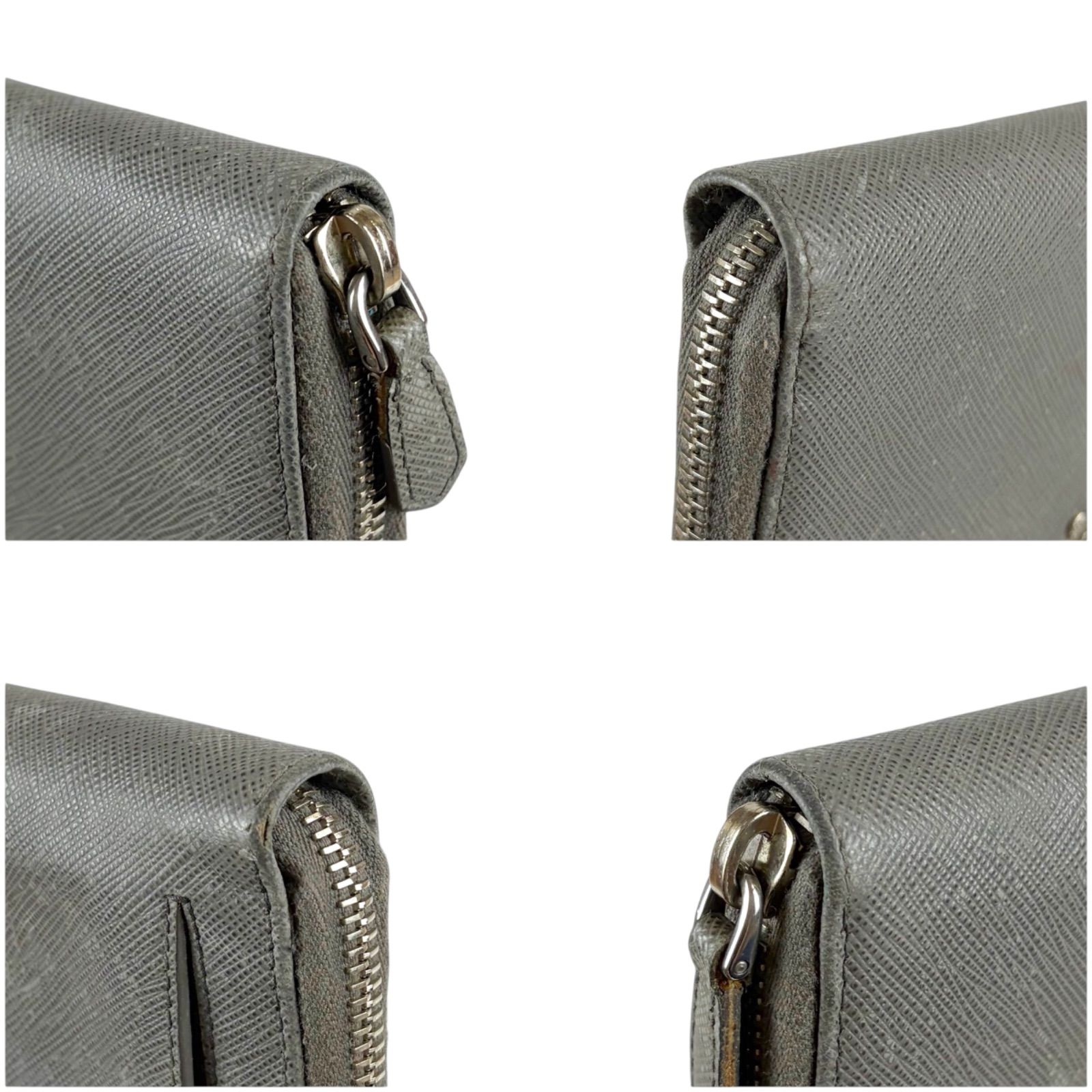 プラダ PRADA ラウンドジップ 二つ折り財布 1ML001 コンパクト 