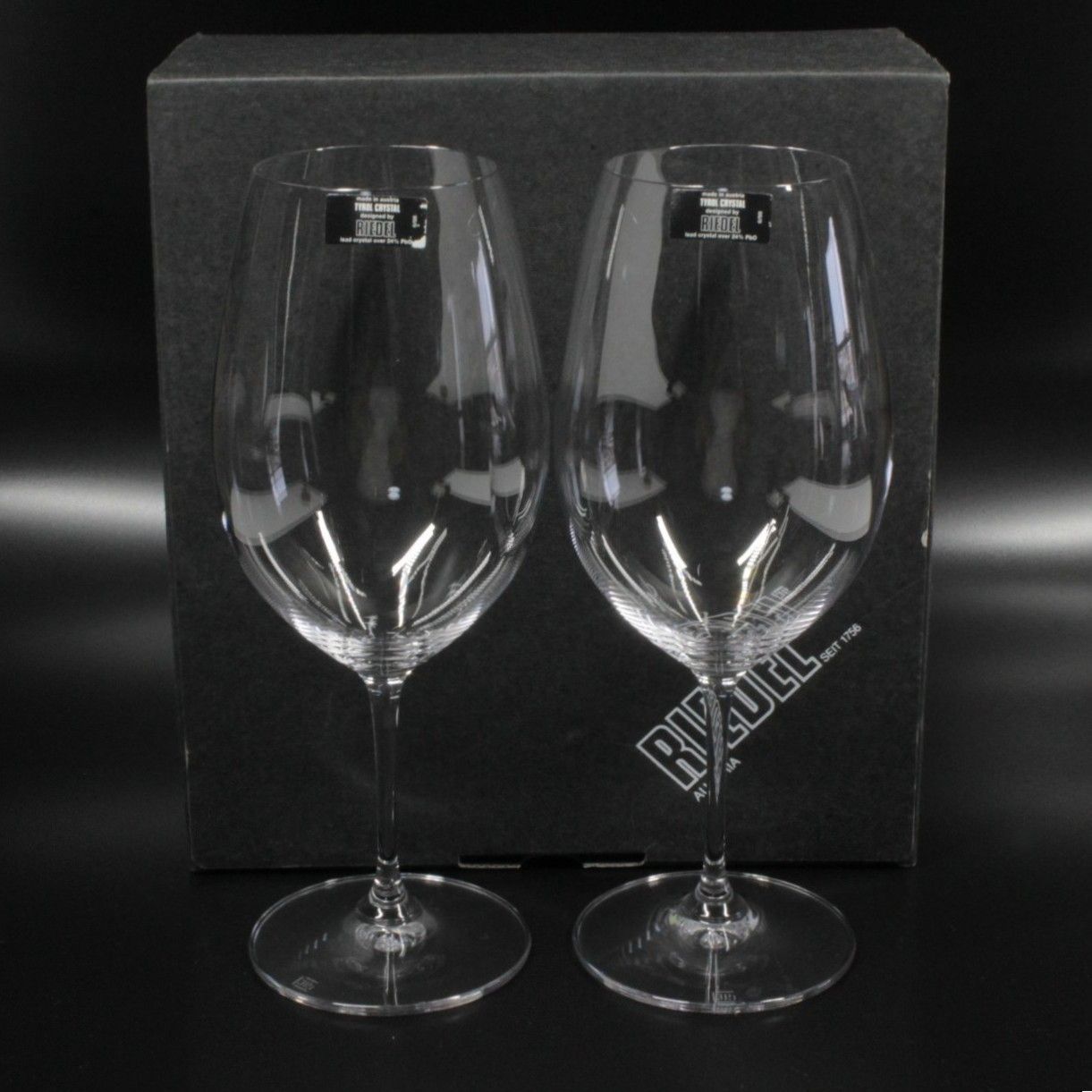 14【新品保管品】RIEDEL リーデル VERITAS ヴェリタス ワイングラス ペア 630cc クリスタル 箱付 オーストリア製