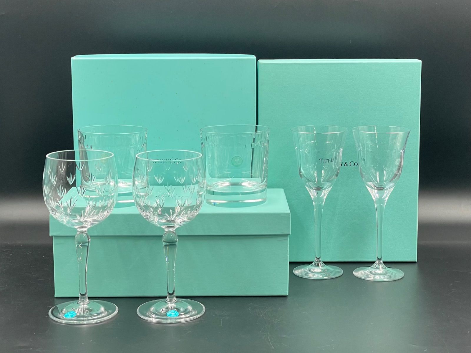 H-06055 Tiffany & Co. ティファニー グラスセット ワイングラス