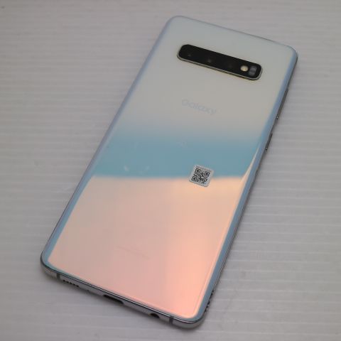 美品 SCV42 Galaxy S10＋ プリズムホワイト スマホ 本体 白ロム 土日祝