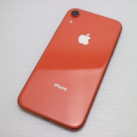 超美品 SIMフリー iPhoneXR 128GB コーラル ピンク スマホ 白ロム 即日