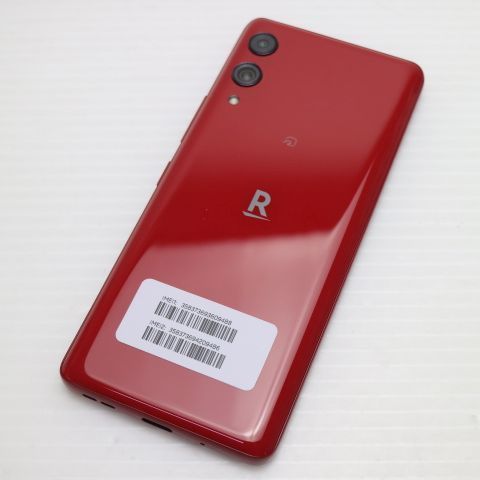 新品同様 SIMフリー Rakuten Hand 5G クリムゾンレッド スマホ 白ロム
