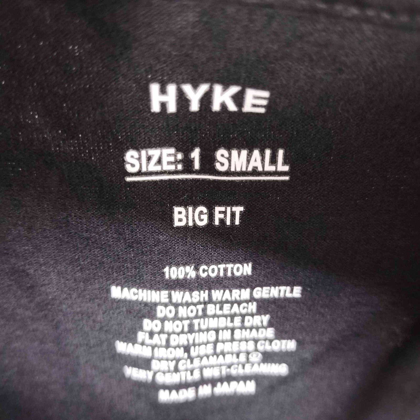 ハイク HYKE 26SS CROPPED SHORT-SLV TEE / BIG FIT（6.5OZ 
