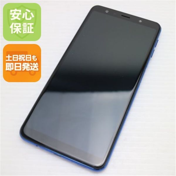 超美品 SIMフリー Galaxy A7 ブルー スマホ 本体 白ロム 土日祝発送OK