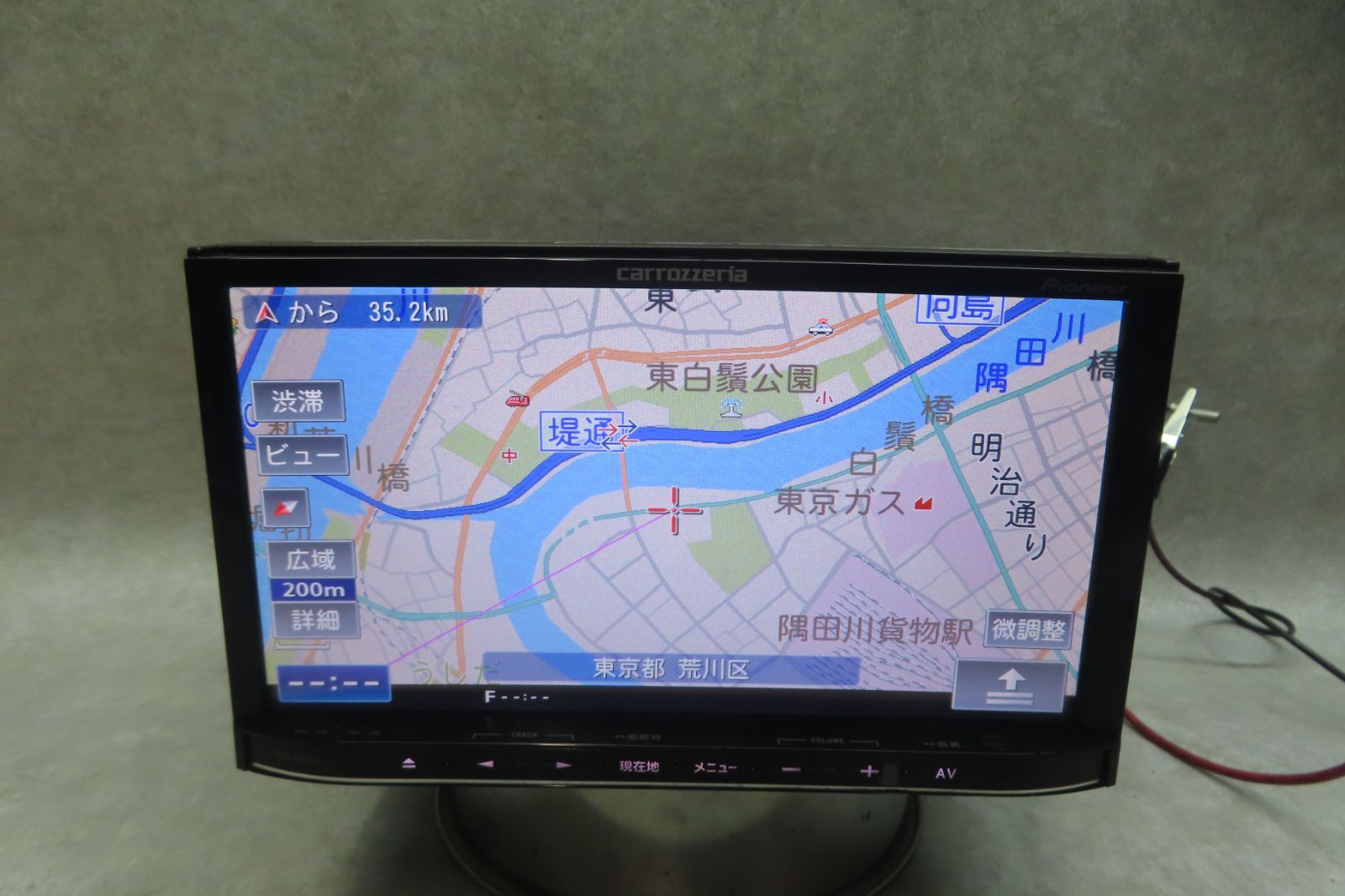 タッチパネル正常★動作保証付★F6804/カロッツェリア 　AVIC-MRZ99　SDナビ 　地図2010年　地デジTVフルセグ　Bluetooth CD DVD　本体のみ Pioneer
