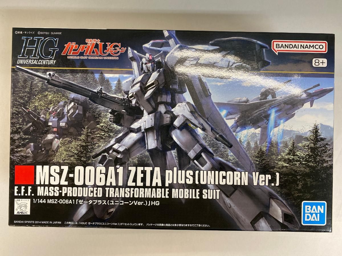 未開封】HGUC 1/144 ゼータプラス(ユニコーンVer.) プラモデル - メルカリ