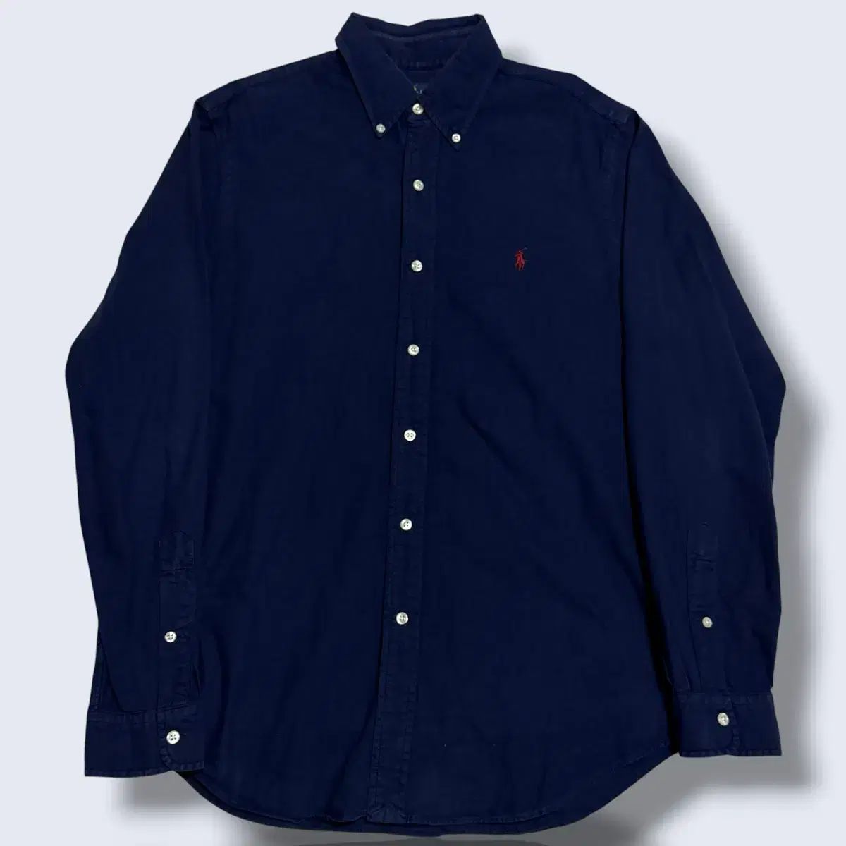 ポロラルフローレン M ネイビー コットン シャツ 8,891円