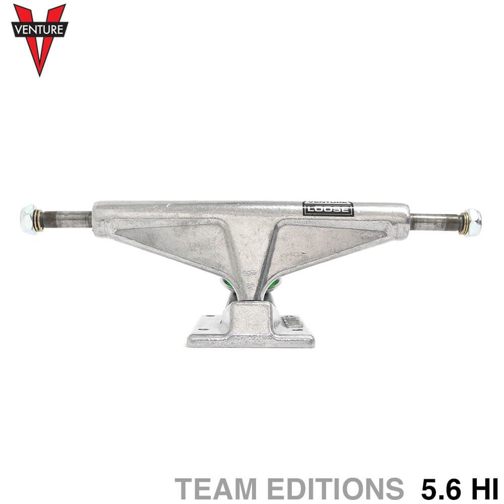 VENTURE TRUCK TEAM EDITIONS LOOSE TRUCKS 5.6 HI SILVER SKATEBOARD SKEBOARD