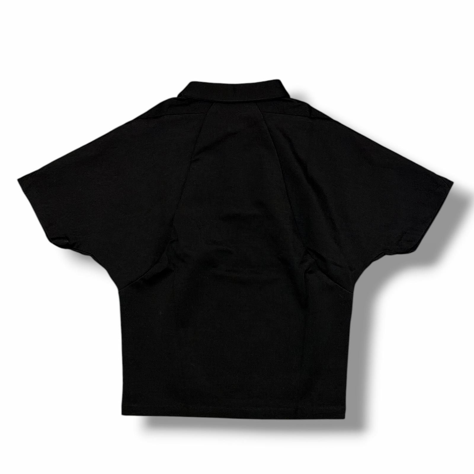 参考上代38500円 未使用 ryaw 25SS SW POLO SHIRTS スウェットポロシャツ リヤウ RY-251-SH01 ブラック 2 （4459M） 参考上代38500円 未使用 ryaw 25SS SW POLO SHIRTS スウェット