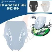Motorcycle Front Screen Wind Shield Accessories For Kawasaki Versys 650 LT ABS 2022-2024 Windshield Windscreen Air Deflector