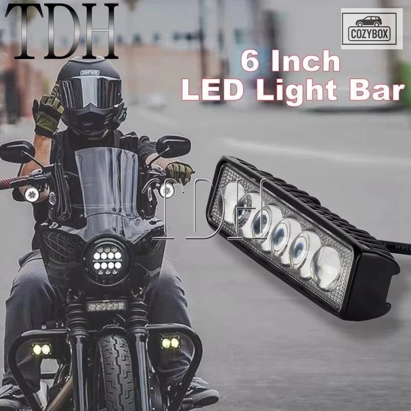 LED ライトバー ワークライト フォグランプ DRL 補助 6 インチ LED チップ アルミ