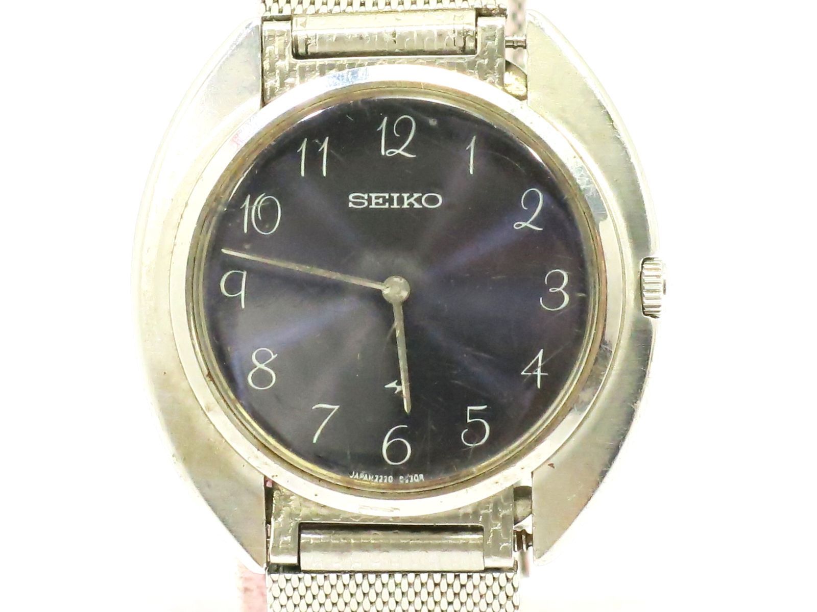 セイコー　シャリオ　腕時計　2220-0270　ベルト社外品　メンズ手巻き　SEIKO　18715603