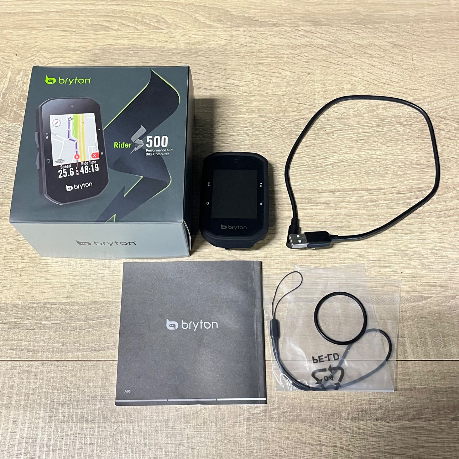 c0706□USED□bryton ブライトン Rider500 日本語対応 GPS サイクル