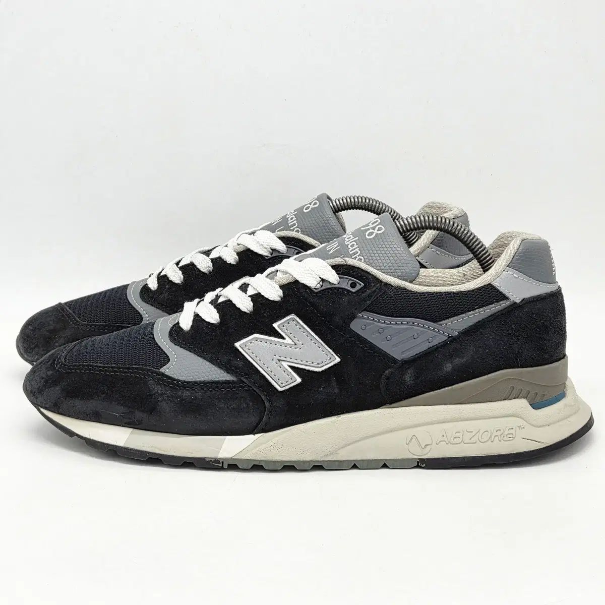 ニューバランス 998 メイド イン USA ブラック シルバー (285 D)