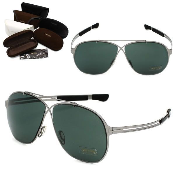 トムフォード サングラス TOM FORD FT0829/S 14V 61 TF0829 マットシルバー ダークグレー サングラス ノーズパット メンズ レディース ユニセックス