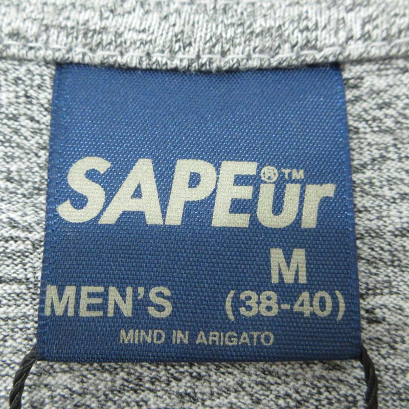 三重本店】 中古 SAPEur | サプール 半袖Tシャツ ロッドマン グレー