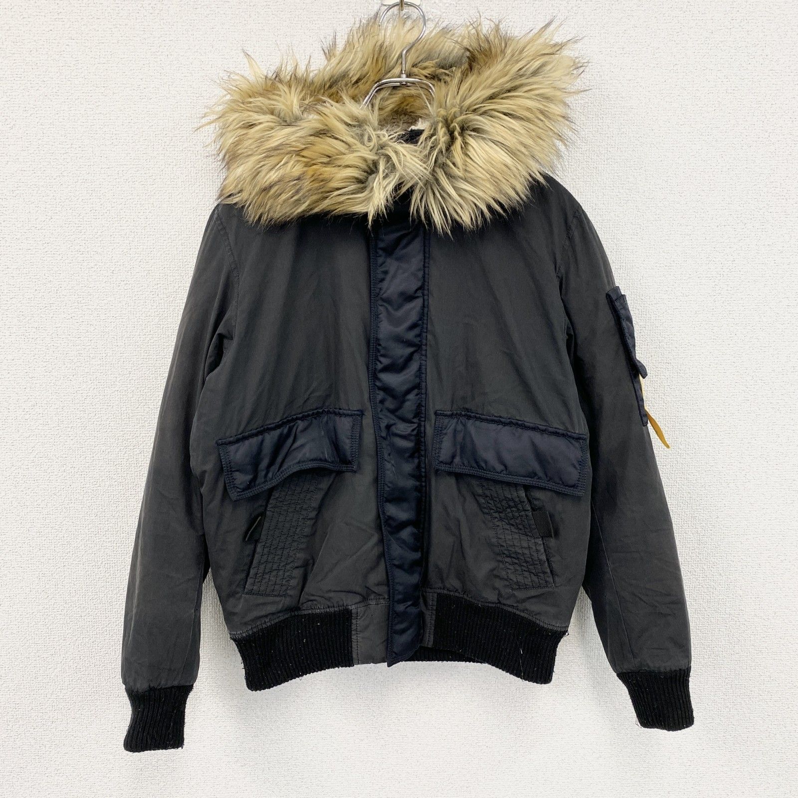 DIESEL　ディーゼル　N2B　ミリタリージャケット　黒　ブラック　古着 15,048円
