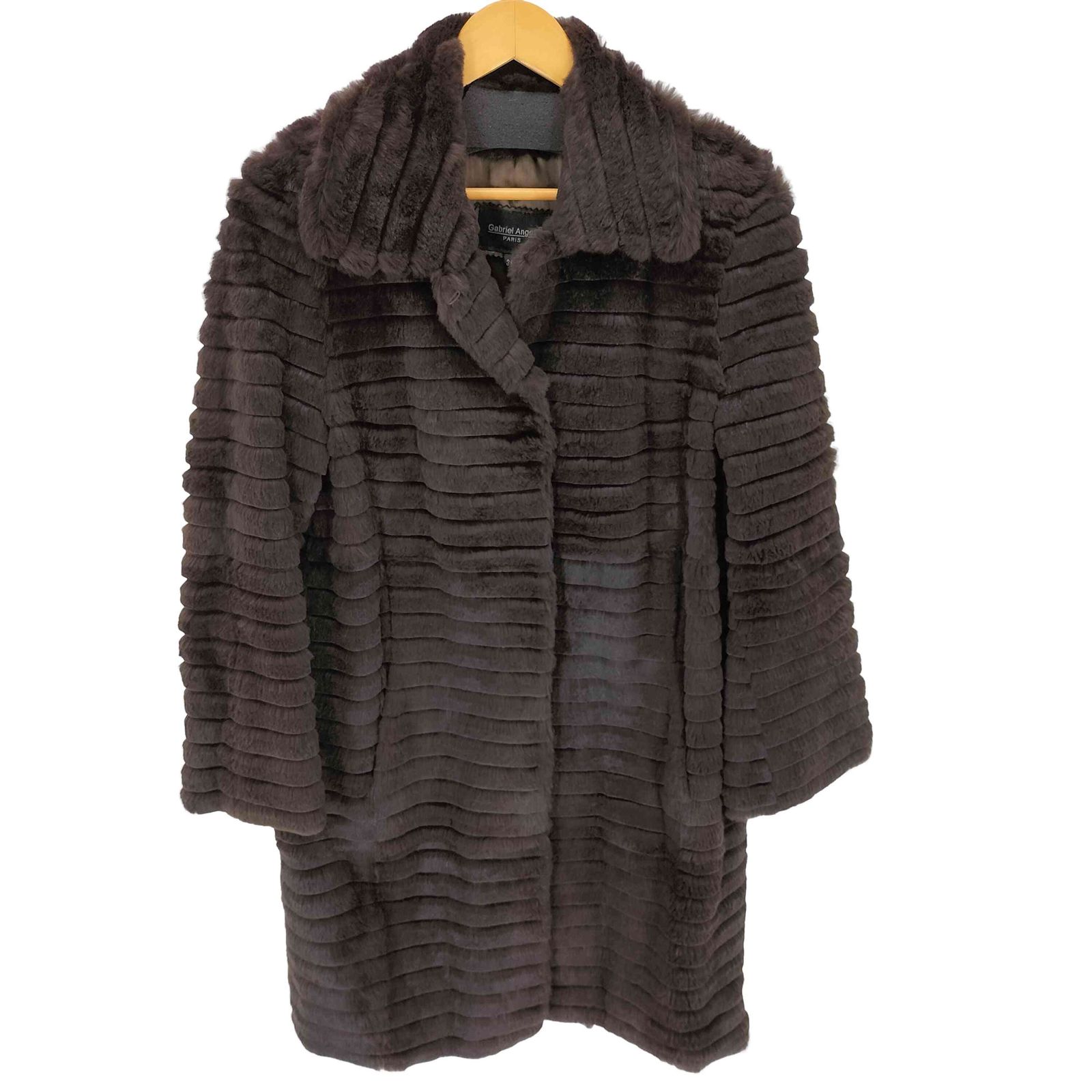 ユーズドフルギ USED古着 {{GABRIEL ANGELI}}フランス製 RABBIT SKIN REAL FUR JACKET ラビットファージャケット レディース 36