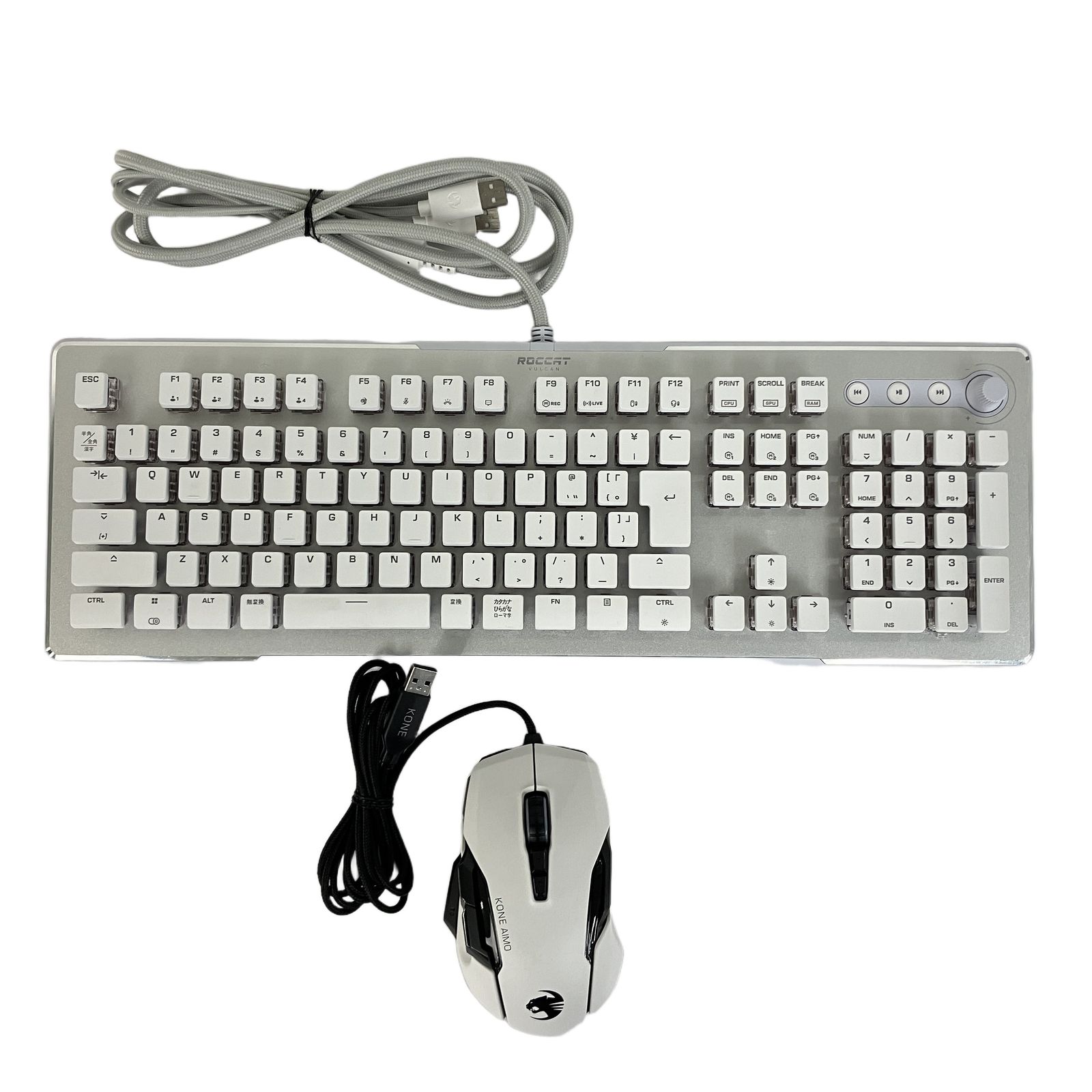 ROCCAT VULCAN II MAX ゲーミング キーボード KONE AIMO マウス セット 日本語配列 赤軸 有線 ロキャット PC周辺機器 中古 Y11392563