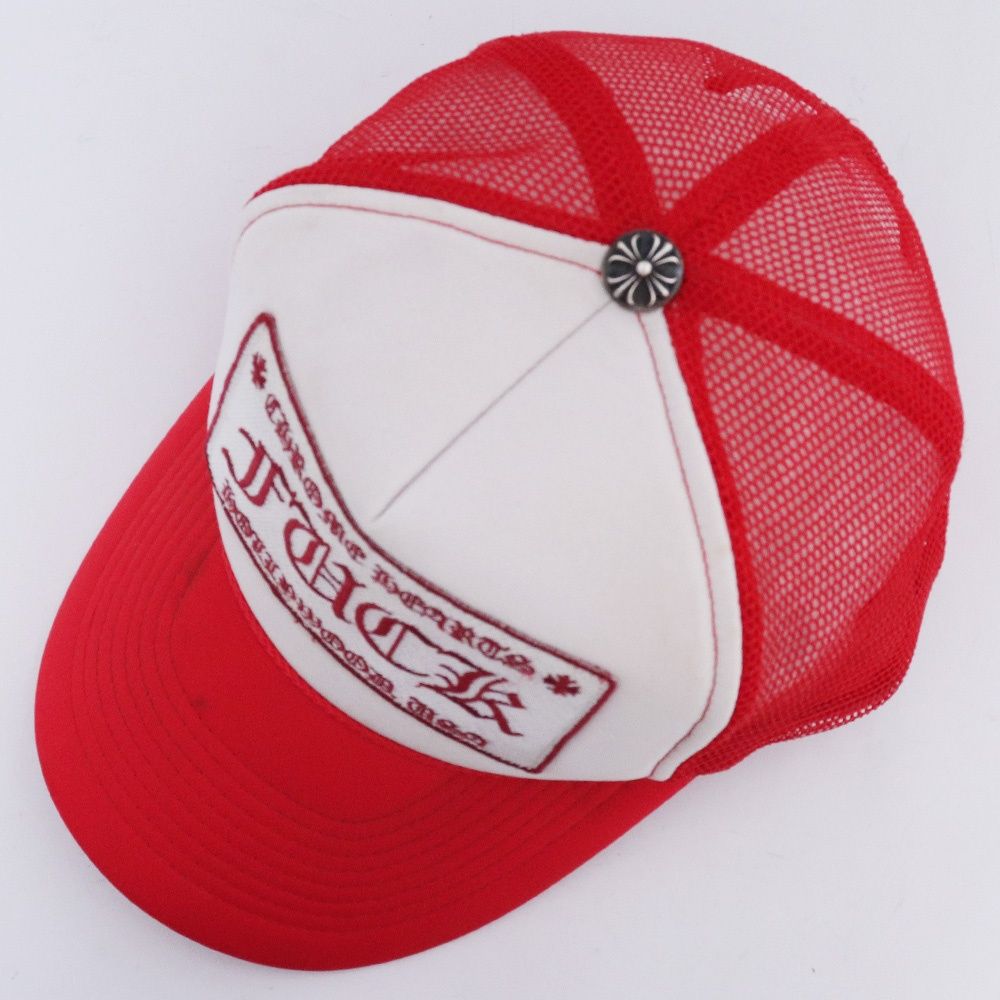 CHROME HEARTS オールド トラッカーキャップ FUCK サイズ4 レッド