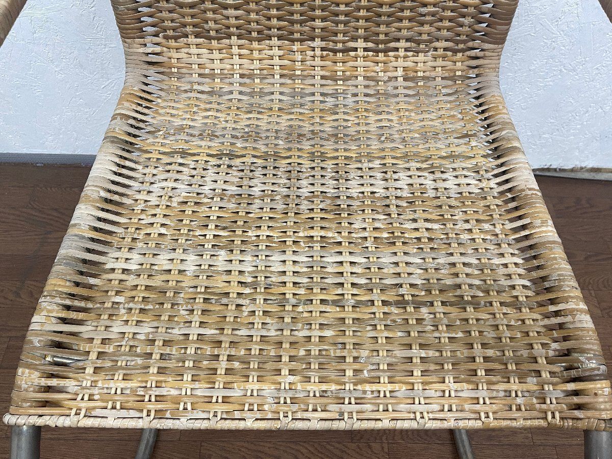 ○名作ビンテージ TECTA テクタ D42 アームチェア スチール×ラタン（籐
