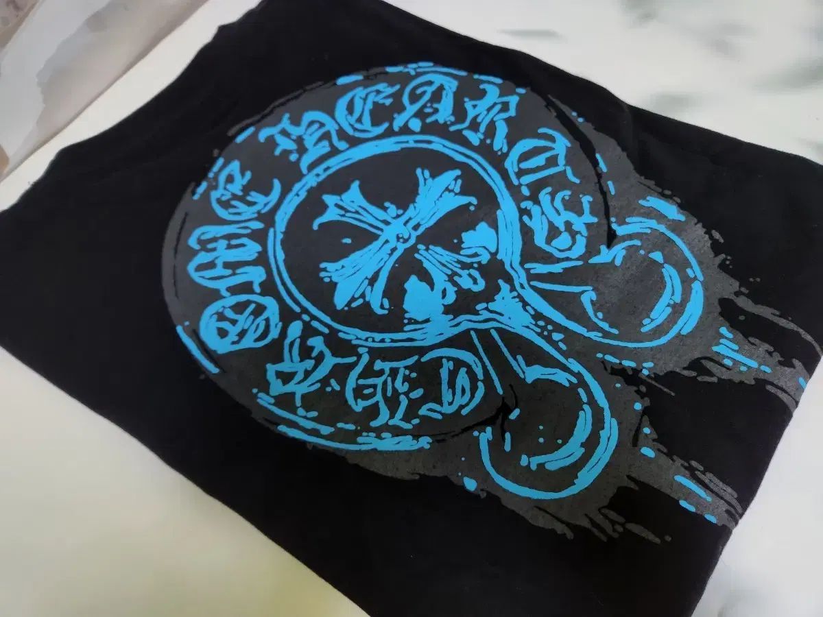 クロム 半袖 Tシャツ ブラック ブルー