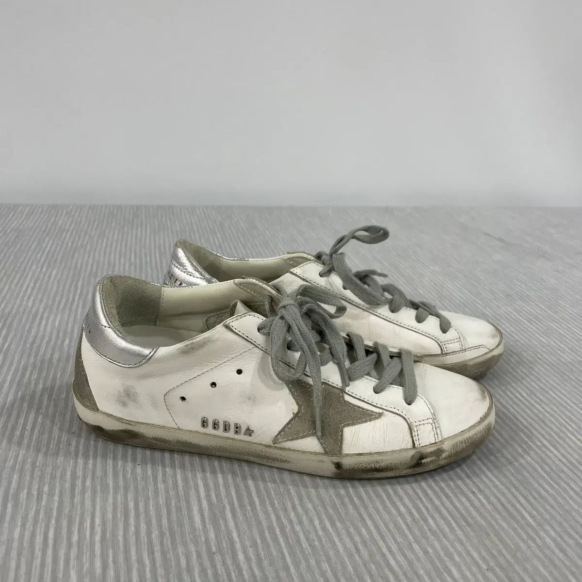 GOLDEN GOOSE ゴールデングース Superstar 白 シルバータブ スニーカー 37