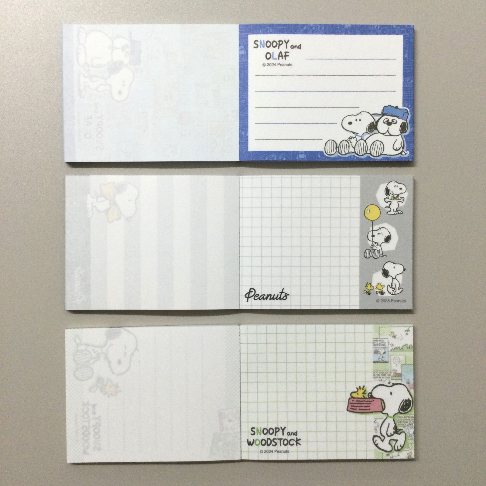 SNO612-0010【新品・未使用品】スヌーピー／PEANUTS ミニメモ 5種類