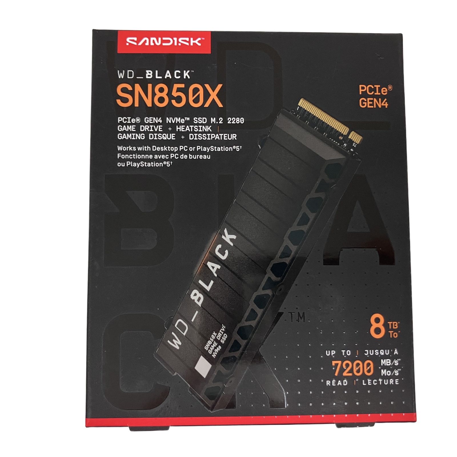 8TB 未使用 Sandisk WD_Black SN850X SSD - ReRe