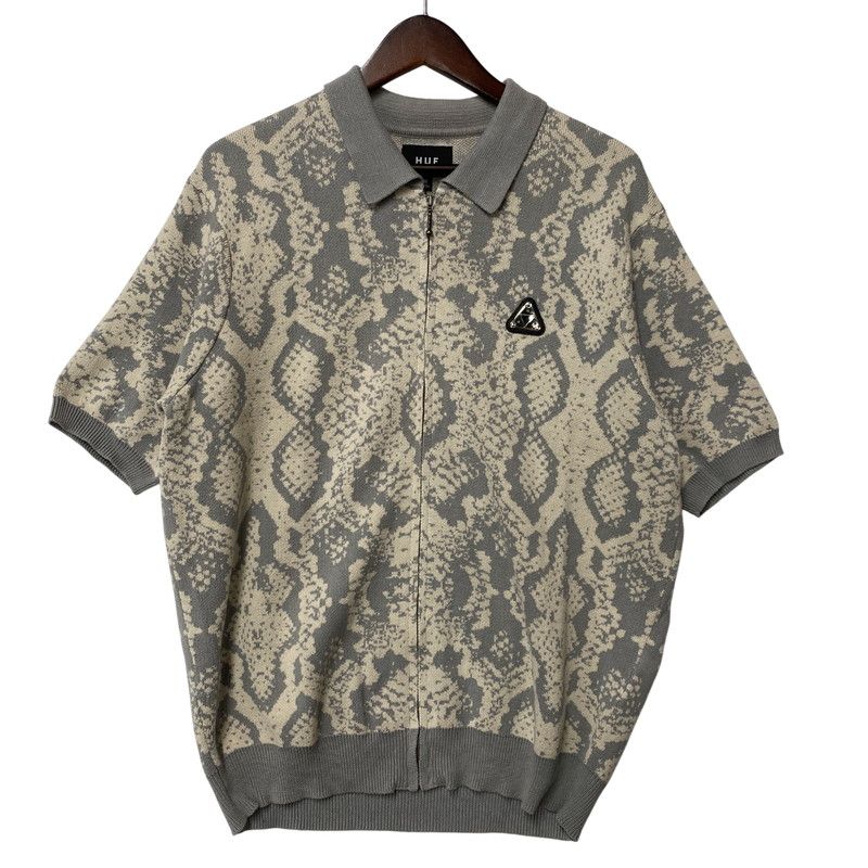 【中古品】 HUF ハフ KN00494 INSTINCT BOWLING SWEATER インスティンクト ボウリング セーター トップス 半袖 【142-260624-cs-17-izu】