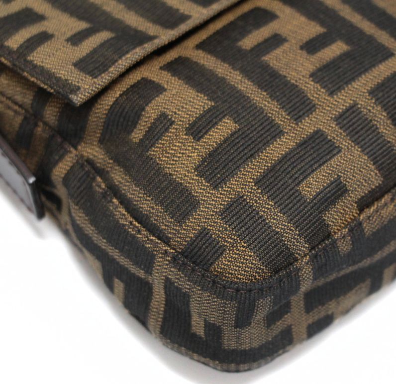 フェンディ FENDI マンマバケット ショルダーバッグ ズッカ キャンバス