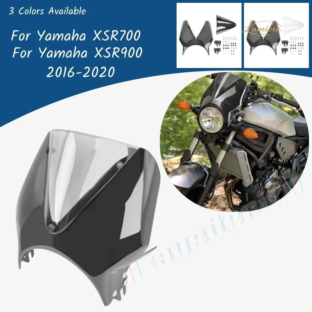 For Yamaha XSR900 2016-2021 XSR700 XSR 900 Windscreen Windshield Deflector Protector Motorcycle Wind Screen Accessoriy