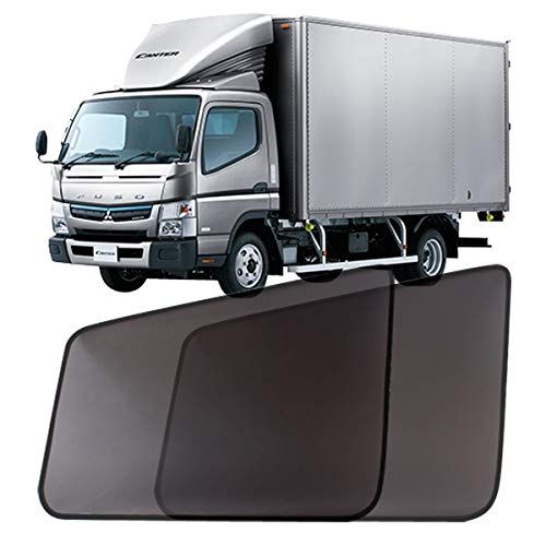 トラック用品 日除け/虫除け網戸 三菱互換品 ブルーテックキャンター 標準/ワイド車 (H22-) (メッシュスクリーン)左右セット「シェード 防虫ネット 日よけ 虫よけ 遮光 ネット カーテン」as