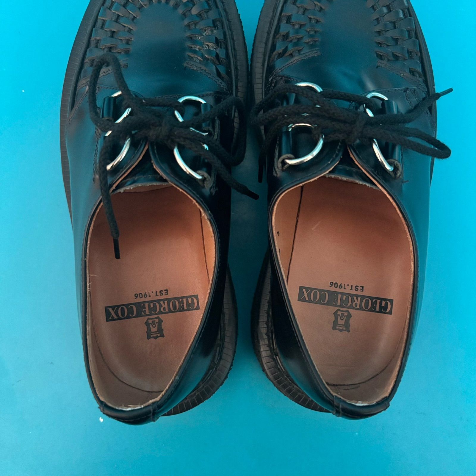 GEORGE COX ジョージコックス 3588VI ラバーソール UK4 英国製 美品