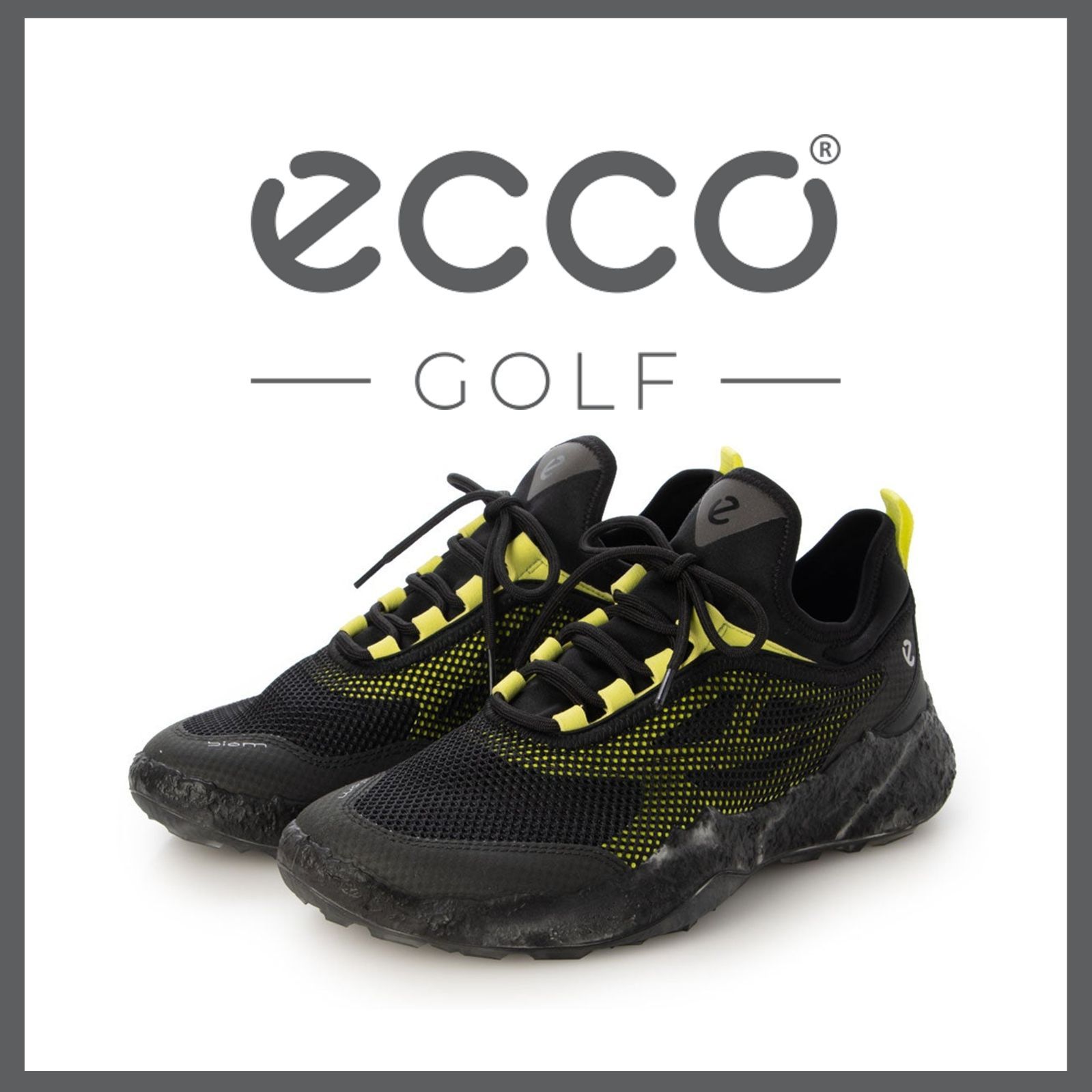 新品 未使用 エコーゴルフ バイオムH5 ゴルフシューズ ブラック 26cm【ECCO GOLF】テキスタイル スパイクレス
