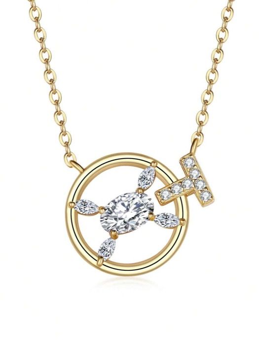 ジュエリー レディース ネックレス ペンダントネックレス 925スターリングシルバー ホロー ゴールデンシェイプペンダントネックレス、女性に使いやすいジュエリー、彼女、妻、母への誕生日、記念日のギフトに