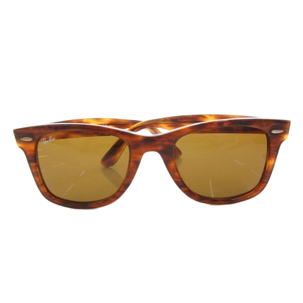 レイバン RAY BAN WAYFARER サングラス アイウェア メガネ べっ甲柄 52□22 茶 ブラウン RB2140-F 954 /FF