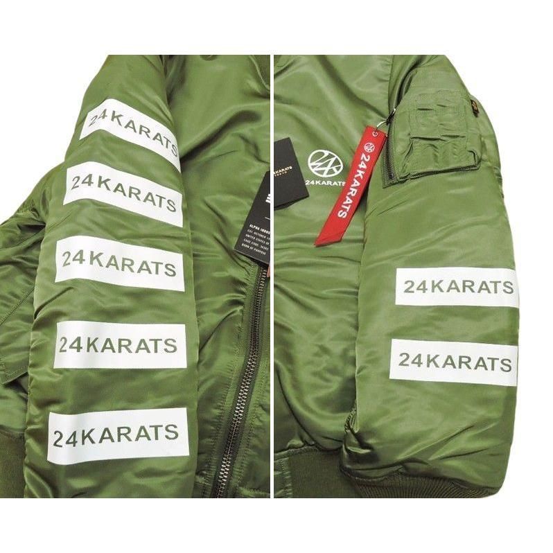 △【タグ付/展示品】 ALPHA INDUSTRIES × 24karats MA-1 ジャケット 