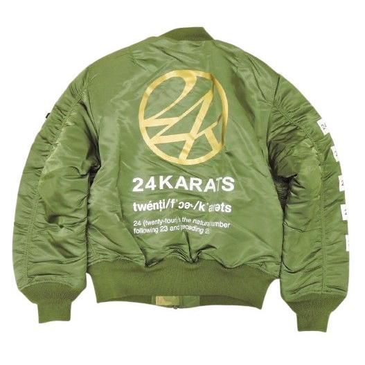 △【タグ付/展示品】 ALPHA INDUSTRIES × 24karats MA-1 ジャケット