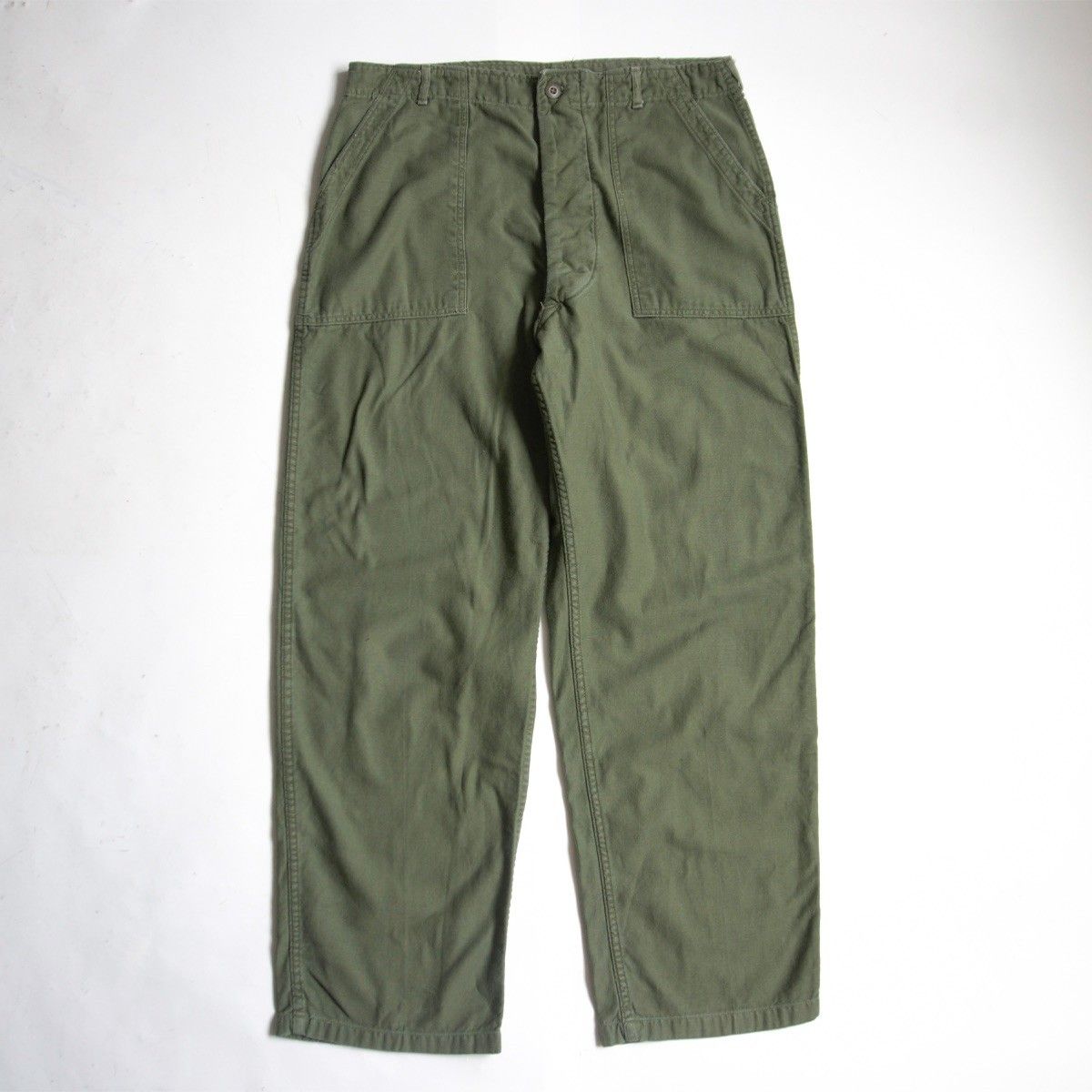 60s/グッドサイズ】US ARMY GLENN BERRY MFRS,INC製【OG-107 コットン